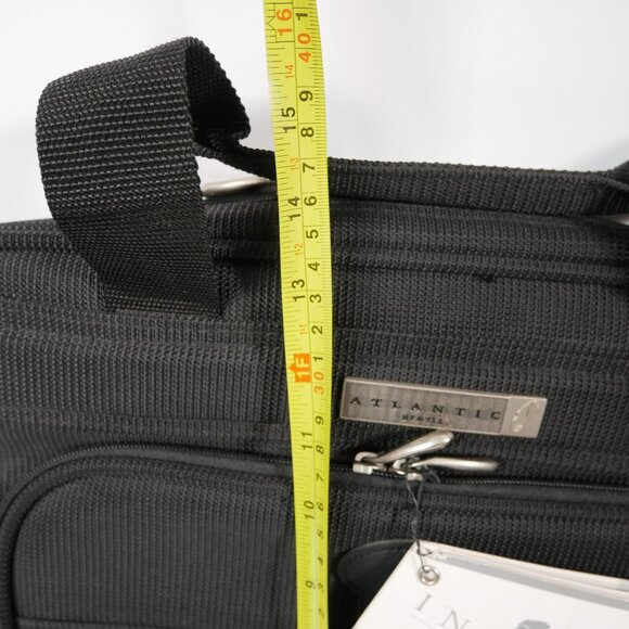 Atlantic Infinity Black Travel Bag With Adjustable Strap & Multiple Compartments - Picture 12 of 12